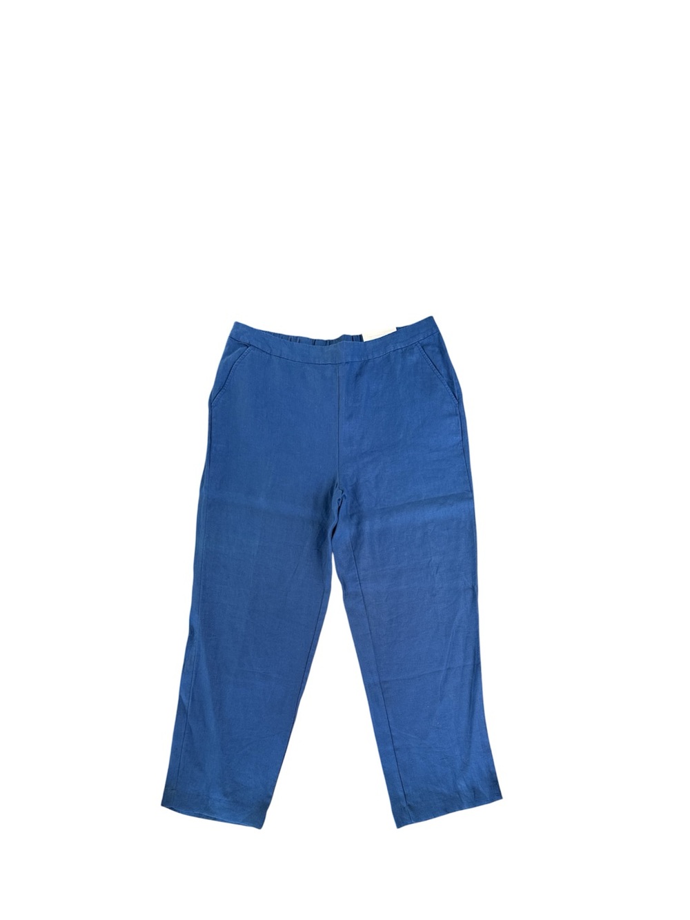 Chico's Royal Blue Cotton Blend Straight-Leg Chinos